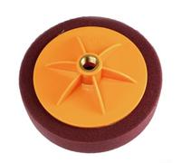 Roue éponge de 17,8 cm pour tampon de polissage pour voiture filetée M16 pour machines à polir utilisées dans la cire et les détails (violet, 16 m)