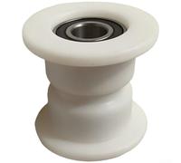 Roue excentrique en nylon blanc de 6,3 cm pour bras de scie à table coulissante, longue durée, résistante à l'usure, haute température, anti-oxydation, ajustement précis, pièce accessoire pour outil