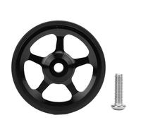 Roue facile de vélo pliant en alliage d'aluminium, roues à roulement lisse, fixation sécurisée, vis hexagonales pour vélos pliants, roues portables légères et durables, (Noire)