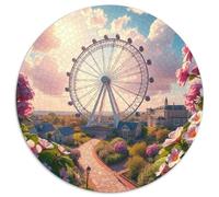Roue Ferris Puzzle De 1000 Pièces pour église Building Scenery Church Park Filles Unique Décompression Progressive Réduction du Stress Cadeau DécoRation Murale 1000pcs (67.5x67.5cm)