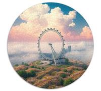 Roue Ferris Puzzle Rond De 1000 Pièces pour église Building Scenery Church Park Women Unique Décompression Impossible Pression Réduite Familial Cadeau' Décoration Bricolage (67.5x67.5cm)