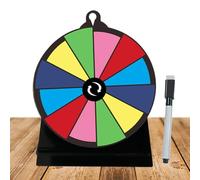 Roue Filature Fortune Colorée - Roue Pour Prix | Jeu De Roues À Prix Personnalisable | Tournage De Table Multifonctionnel Pour Les Carnivaux Performance Pièces Commerciales Événements Commerciaux Pro