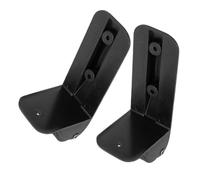 Roue Fixe à Angle Droit pour Enceinte Mobile, Montage Latéral | PVC Caoutchouc Noir, Plaque en L sans Pivot, Roulage Silencieux, pour Caissons et Chariots