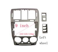 (roue gauche) 9 pouces 2 DIN autoradio Android Audio cadre GPS Navigation Fascia panneau support en
