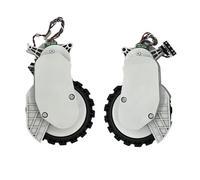 Roue Gauche Et Droite Du Robot, Moteur De Moyeu, Compatible Avec Dreame L10s, L10 Ultra, S10, W10S Pro. Roues Motrices, Roue De Marche, Ensemble De Roues Antidérapantes ( Color : White L+R Wheel , Siz