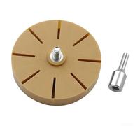 Roue gomme en caoutchouc 7,6 cm pour retrait de décalcomanies de voiture et autocollants avec adaptateur de foret 5/16 24 filetage pour une utilisation sur les surfaces de peinture de véhicule