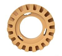 Roue gomme en caoutchouc de 10,2 cm pour retrait de décalcomanie, ruban vinyle, rayures graphiques, outil de décapage pour adaptateur de perceuse électrique