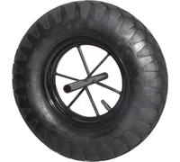 Roue gonflable 400x88mm alésage 20mm moyeu 255mm 150kg - pour brouette - 26408