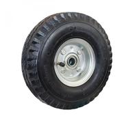 Linxor France ® Roue gonflable pour chariot 26 x 8.5 cm, axe 16 mm - Noir