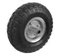 Roue gonflable pour chariot - LINXOR - 26 x 8 cm - Charge maximale 120 kg - Axe 20 mm - Fixe