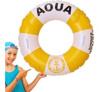 Roue gonflable pour piscine, anneaux de natation pour | Tubes de natation avec poignée de lancer et - Tubes de piscine en britannique, anneau de sauvetage épaississant pour homme