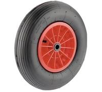 Roue gonflable - ROUES-ET-ROULETTES.COM - 400 x 100 mm - Polypropylène rouge - Charge 200 Kg - Pneu 6 ply