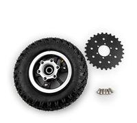 Roue gonflée de Scooter de 8 Pouces avec pignon de chaîne de 28 Dents Compatible avec la Roue de chaîne de vélo 8x2 pour Le Kit de Moteur de Chariot électrique