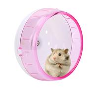 Roue Hamster, 11,5 cm en Plastique Silencieux Spinner Hamster Exercice Roue Jouet Jouet pour Petits Animaux Syriens Hamster Rat Gerbille(Rose)