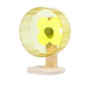 Roue Hamster Accessoires de Sport Jogging for Animaux Compagnie, 22cm, Accessoires Course, Exercice Rat for Petits pour Animaux Compagnie(Light Yellow)