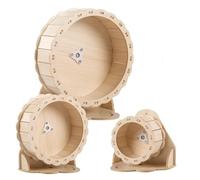 Roue Hamster Animal de Compagnie en Cours d'exécution Bois muet for Ours doré écureuil Cochon d'Inde Jouet Cage Exercice pour Animaux Compagnie(Outer Diameter 22cm)