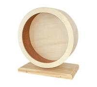 Roue hamster Base Tournante En Bois Silencieuse