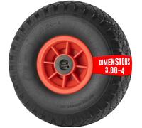 Roue increvable 260 mm axe central 20 mm diable