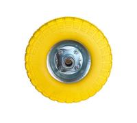 Roue increvable jaune 260 x 85 mm axe déporté WERKA PRO Alésage 20 mm