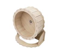 Roue Jerbil - Petite roue de hamster | Roue pour hamster, roue de hamster en bois, soucoupe en bois qui exécute un petit enrichissement de l'habitat des animaux de compagnie à mâcher