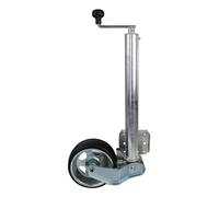 Roue jockey automatique pour charge lourde de 500 kg Ø60 mm extra longue pour remorque de voiture, roue de roulement 232x80 mm pour caravane et remorque