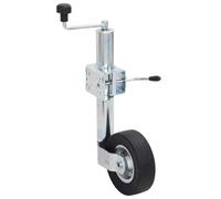Roue jockey pour remorque avec pince 60 mm Acier galvanisé