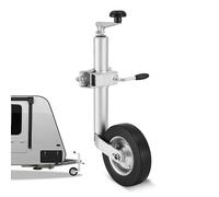 Roue Jockey Remorque Charge 150 kg Cric de Remorque à Roue Levage 23 cm Cric de Timon à Boulonner pour Petites Remorques à Bateaux