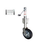 Roue Jockey Remorque Charge Lourde 900 kg, Tube de 57 mm, Barre de Traction, Roue Avant, Support de remorque, cric de Bateau réglable pour remorques de Voiture, caravanes (Rocker latéral)
