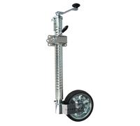 Roue jockey renforcée 48mm - Tube nervuré - Bride fixation renforcé 48mm - Remorque - Goupille de verrouillage anti dévissage