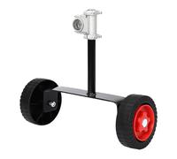 Roue jockey universelle pour tondeuse à gazon | Capacité de charge de 7 kg, diamètre de la roue : 12,3 cm, roues antidérapantes, montage facile, support stable