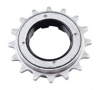 Roue libre 12T pour vélo à vitesse unique en acier à filetage BSA | 12 dents, pour filetage BSA, 3,493 cm, convient aux moyeux à vitesse unique, changement de vitesse fluide, finition argentée