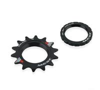 Roue libre de vélo à vitesse unique 14/15/16/17/18T filetée de rechange pour rouage léger en alliage d'aluminium 7075 usiné CNC avec verrou R (18T)