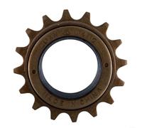 Roue libre en acier à vitesse unique pour vélos à pignon fixe, 16/18/20 dents, 35 mm, pignon denté, marron (16T)