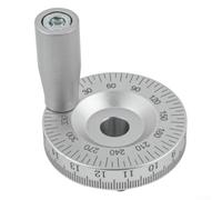 Roue manuelle de tour de machine 63 mm de diamètre en alliage d'aluminium avec échelle gravée pour une précision et un contrôle précis (12 mm)