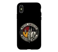 Roue médicinale à Quatre Directions en Plume indigène Coque pour iPhone X/XS