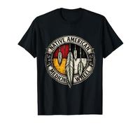 Roue médicinale à Quatre Directions en Plume indigène T-Shirt Graphique avec Valeur