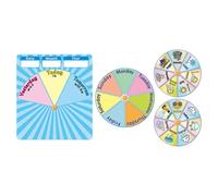 Roue Météo Interactive pour Garçon Fille, Apprentissage de L’anglais | Tableau Hebdomadaire en Papier, Usage t École à Maison, Interaction Familiale, Manipulation Simple