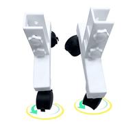 Roue mobile - Pied à 360° pour chauffage électrique - 2 pieds pour radiateurs infrarouges - Convient pour une utilisation autonome de projecteurs électriques