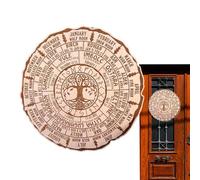 Roue païenne de l'année - Calendrier de vie d'arbre de la roue de l'année | rituels pour célébrer les festivals païens de la saison, panneau d' vintage fait à la main, décoration murale