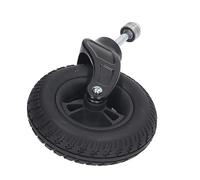 Roue pivotante de 7 pouces, roue universelle de remplacement pour fauteuil roulant avec moyeu en PU et pneu solide en PVC, capacité de charge de 120 kg pour fauteuils roulants, déa