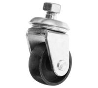 Roue Pivotante de Cric de Remorque en Métal, Filetage 16 MM | Installation Facile, Retrait Rapide, Manœuvre Précise, Positionnement Stable, Accessoire Argenté pour Remorques