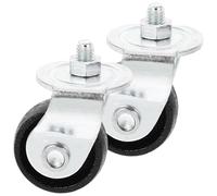 Roue Pivotante pour Cric Hydraulique Horizontal 2 Tonnes 40 MM | Acier Argenté, Vis de 8mm, Pièce de Rechange, Installation Facile, pour Atelier Automobile