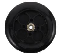 Roue Pivotante pour Trottinette Électrique 6 Pouces en PU Noir | Assemblage de Remplacement, Maniabilité Accrue, Absorption des Chocs, Performance Stable, Efficacité Énergétique, Chemins