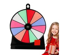 Roue pivotante, roue pivotante avec support - Roue pivotante antidérapante de la fortune avec support, plateau en acrylique effaçable, roue de roulette, roue de récompense de table à 12 fentes pa