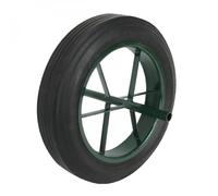 Roue pleine pour brouette - Ø 38.5 x 6.5 cm - Axe 20 mm - Linxor
