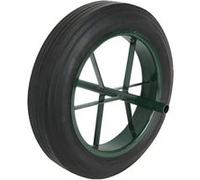 Roue pleine pour brouette - Ø 38.5 x 6.5 cm - Axe 20 mm -