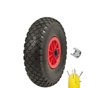 Roue Pleine pour Chariots 3.00 - 4 Caoutchouc Increvable pour Chariot Porte-Sacs