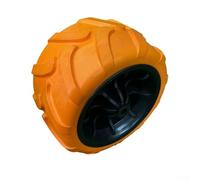 Roue pliante en polyuréthane pour chariot de camping, partie pour voiture de plage et chariot de jardin, résistante aux coupures, aux déchirures et aux conditions environnementales difficiles (noir