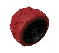 Roue pliante en polyuréthane pour chariot de camping, partie pour voiture de plage et chariot de jardin, résistante aux coupures, aux déchirures et aux conditions environnementales difficiles (noir