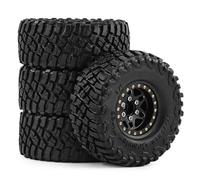 Roue Pneu pour Traxxas pour TRX4M pour Axial pour SCX24 1/18 1/24 | Rc Les roues en caoutchouc robustes en laiton offrent une stabilité et une traction supérieure. RC Pneus Roues